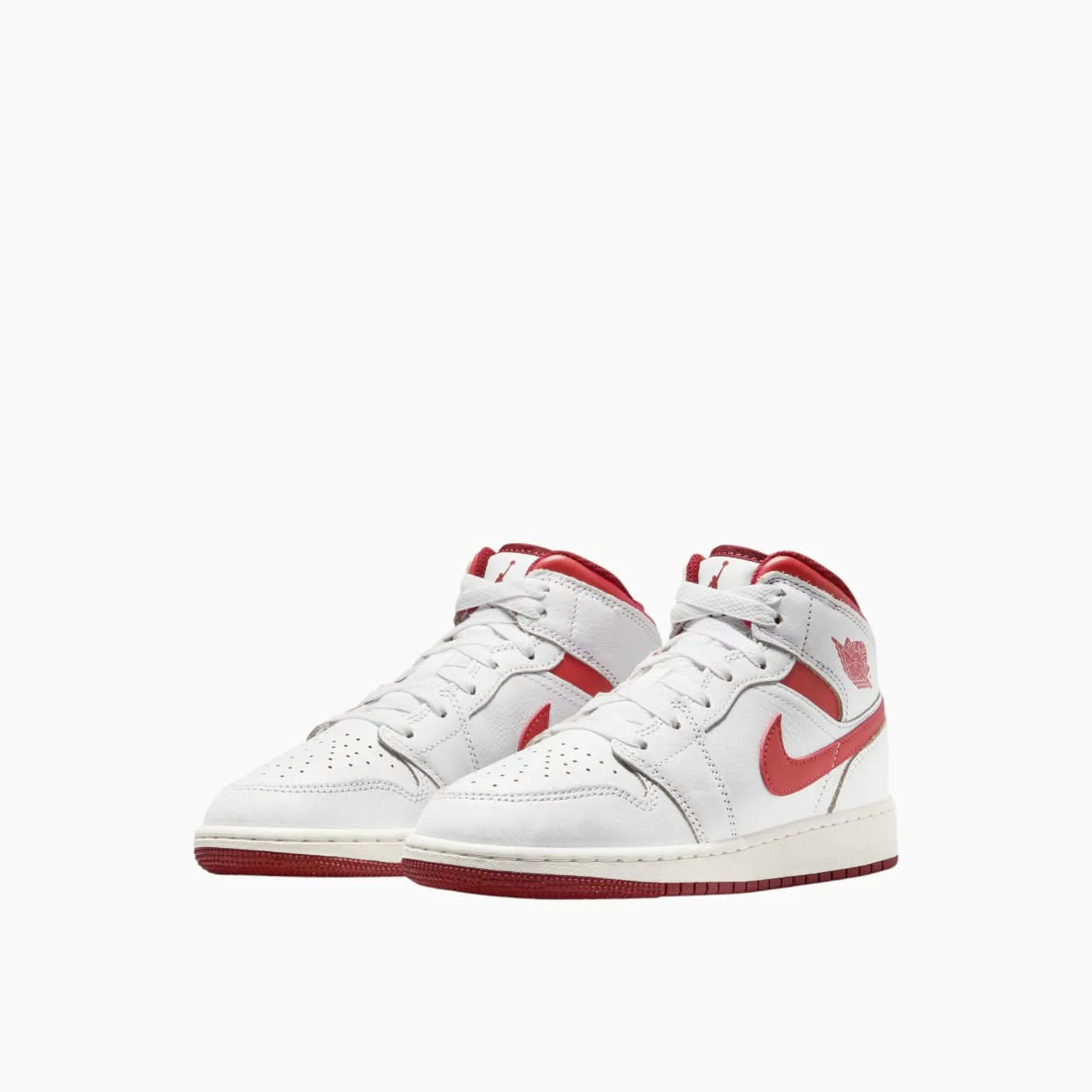 Air Jordan 1 Mid SE 'White Dune Red' Sneakers - Image 3
