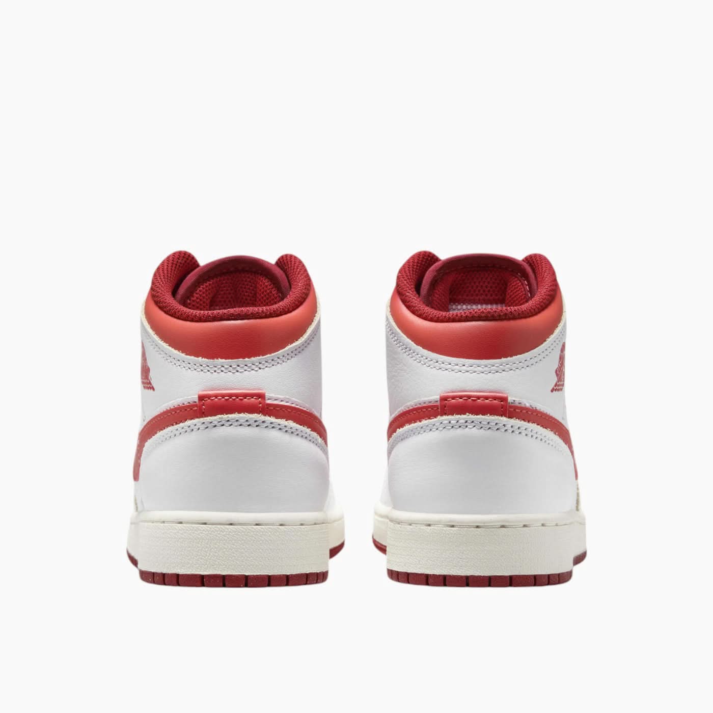 Air Jordan 1 Mid SE 'White Dune Red' Sneakers - Image 5