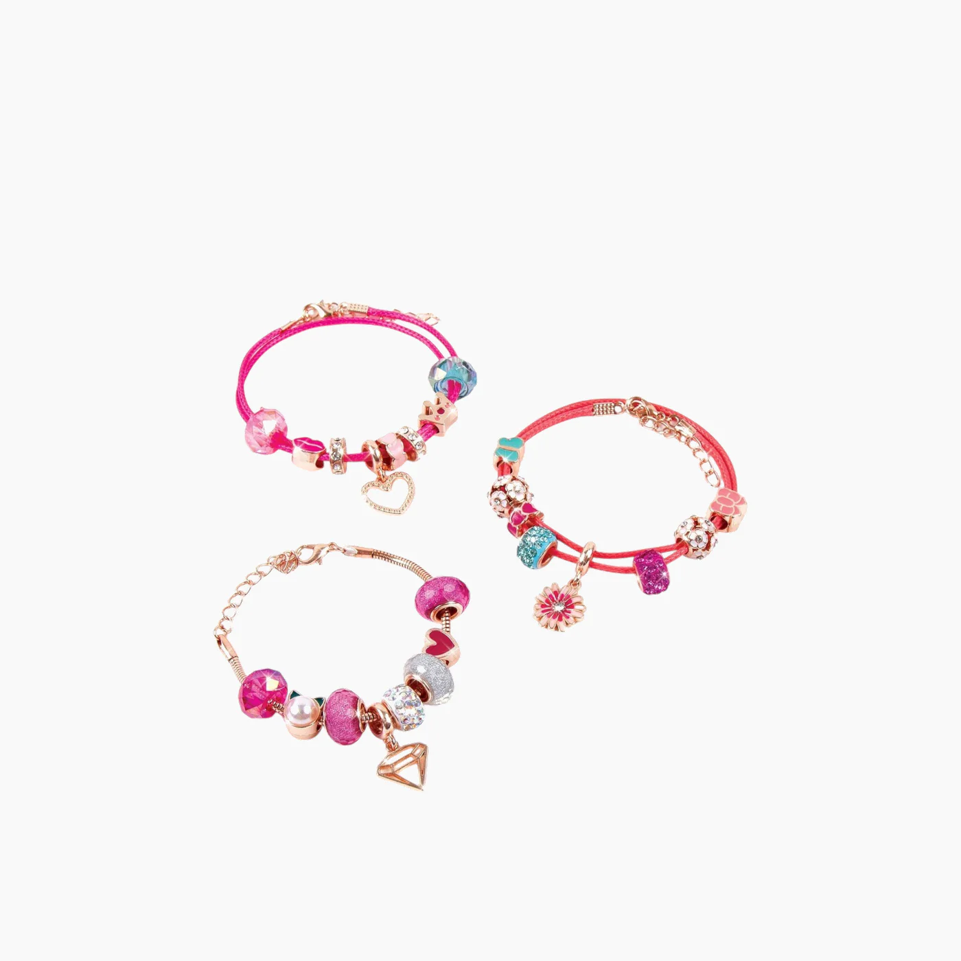MAKE IT REAL Halo Charms racelets Think Pink- 28 Pcs - Image 2