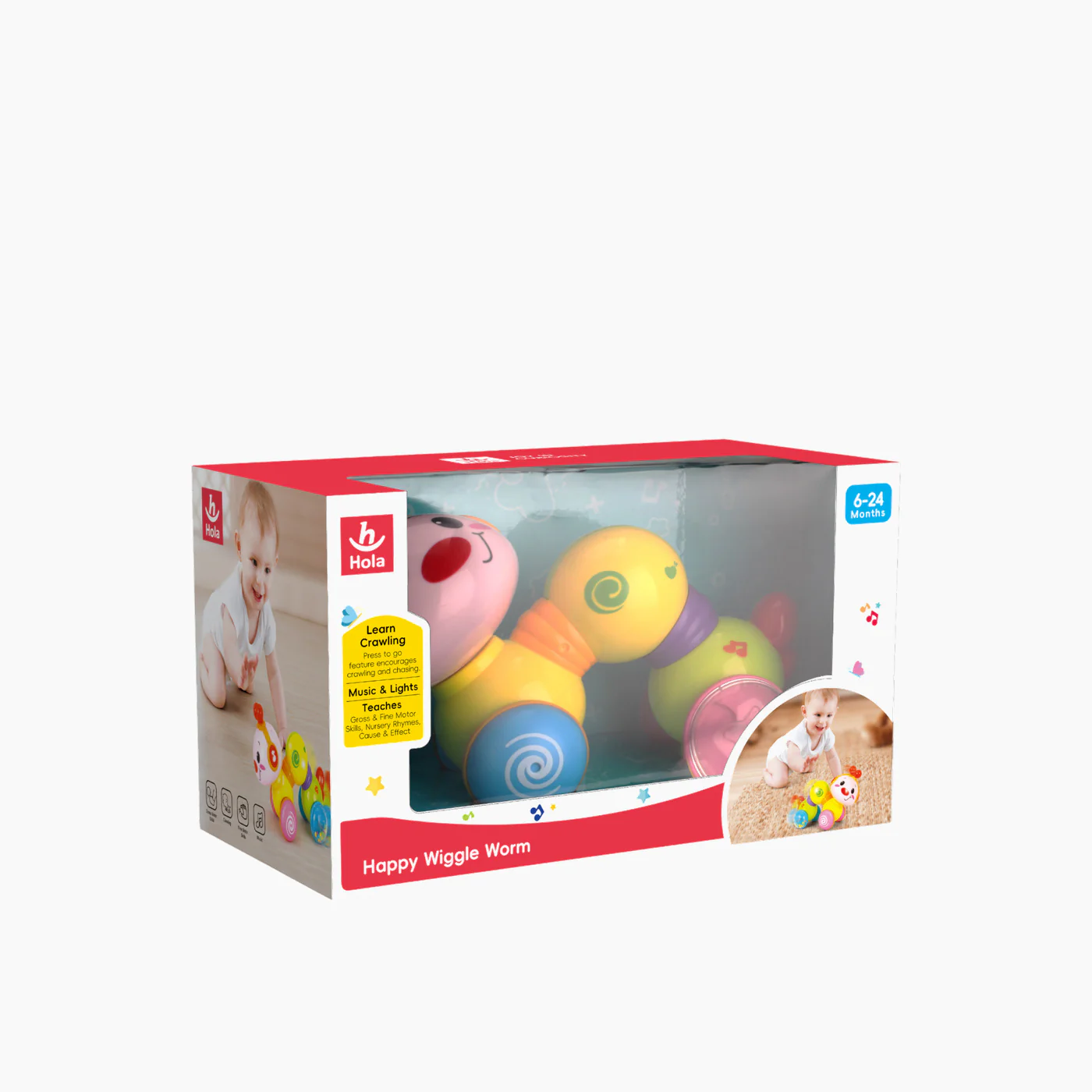 Hola Happy Wiggle Worm Toy - Image 5