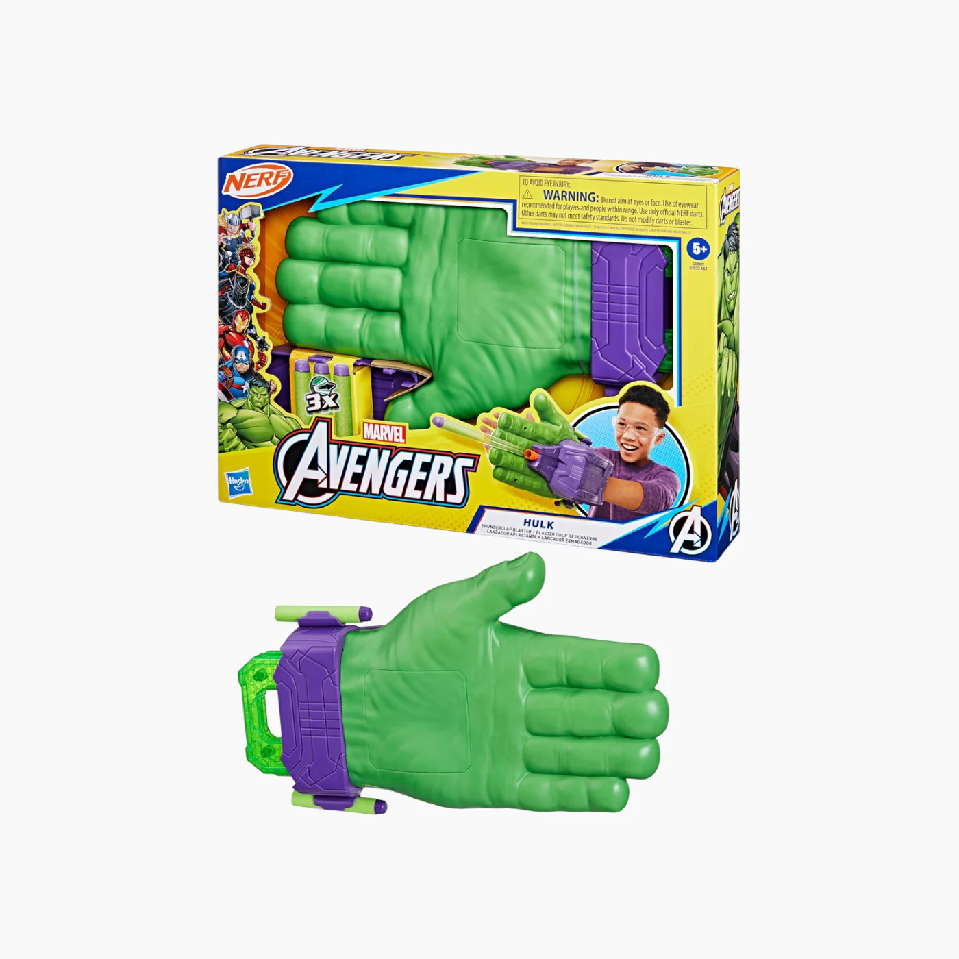 Hasbro Marvel Avengers Hulk Thunderclap Blaster Toy - Image 3
