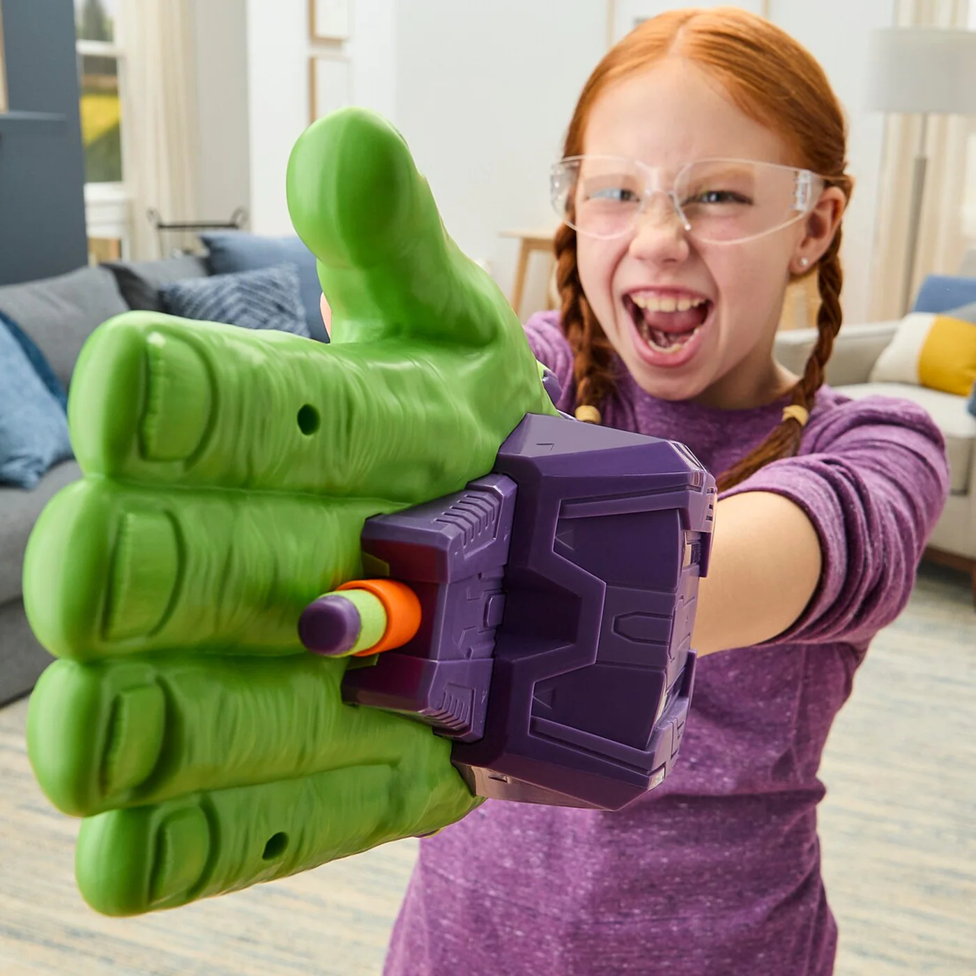 Hasbro Marvel Avengers Hulk Thunderclap Blaster Toy - Image 5