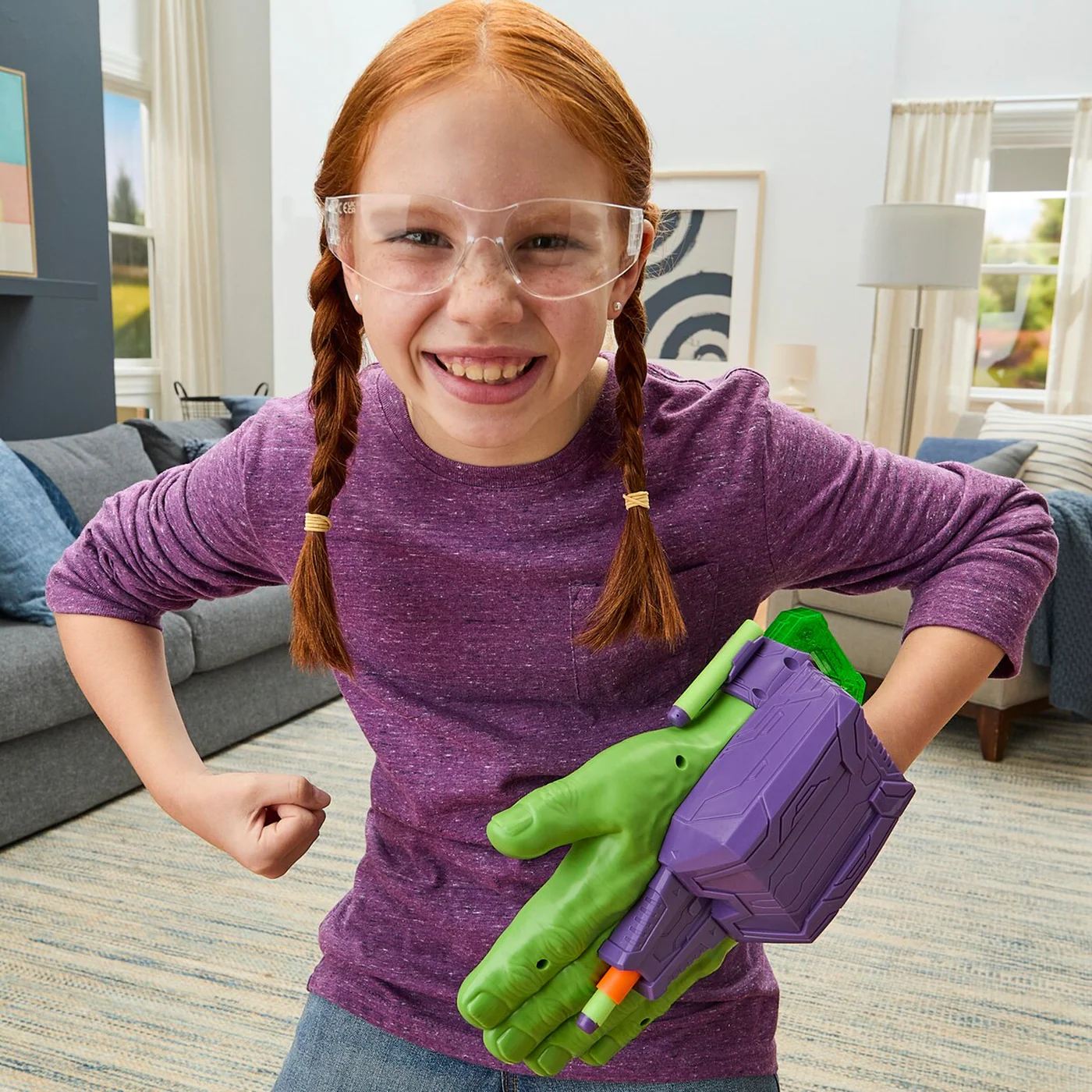 Hasbro Marvel Avengers Hulk Thunderclap Blaster Toy - Image 6