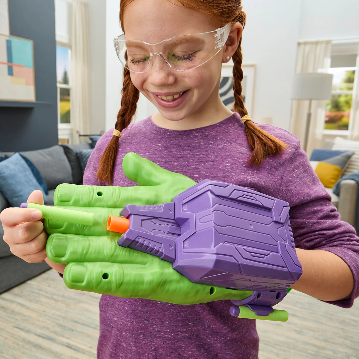Hasbro Marvel Avengers Hulk Thunderclap Blaster Toy - Image 7
