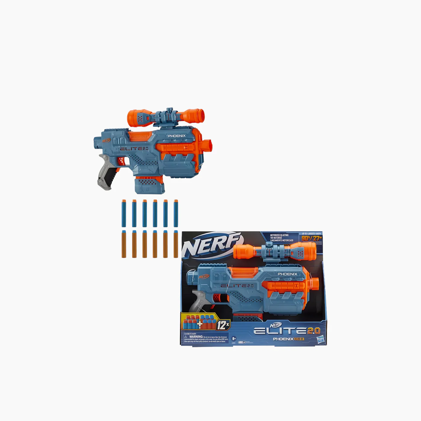 Hasbro Nerf Elite 2.0 Phoenix CS-6 Blaster - Image 2