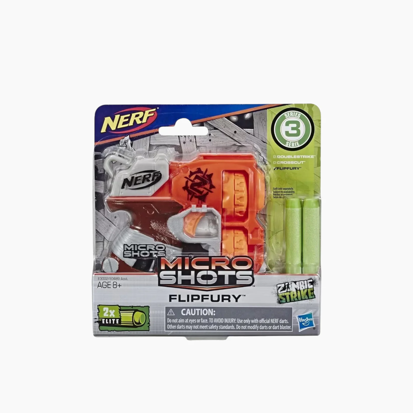 Hasbro Nerf Microshots Zombie Strike Flipfury Blaster - Image 2