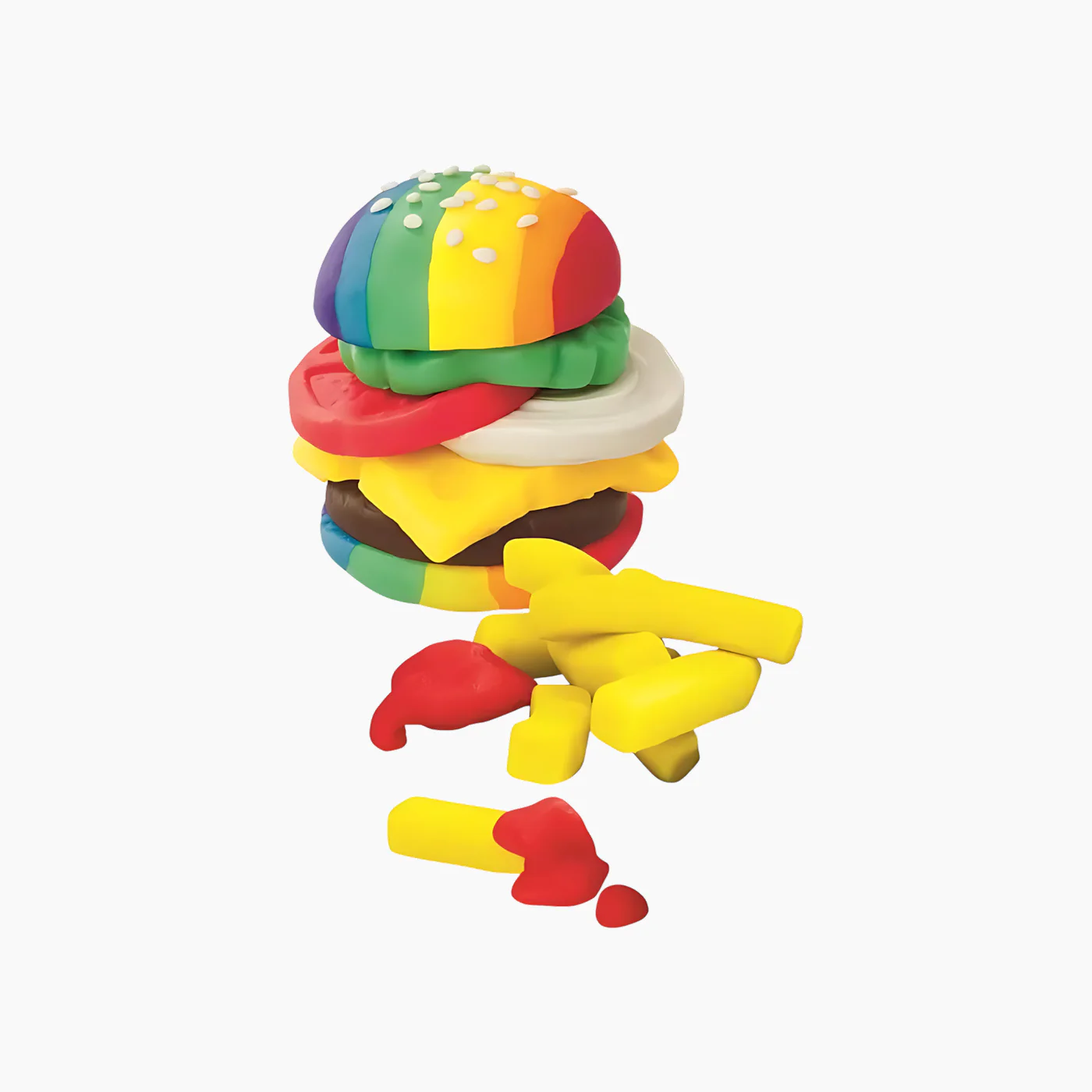 Hasbro Play-Doh Kitchen Creations Burger and Fries Playset - Image 3