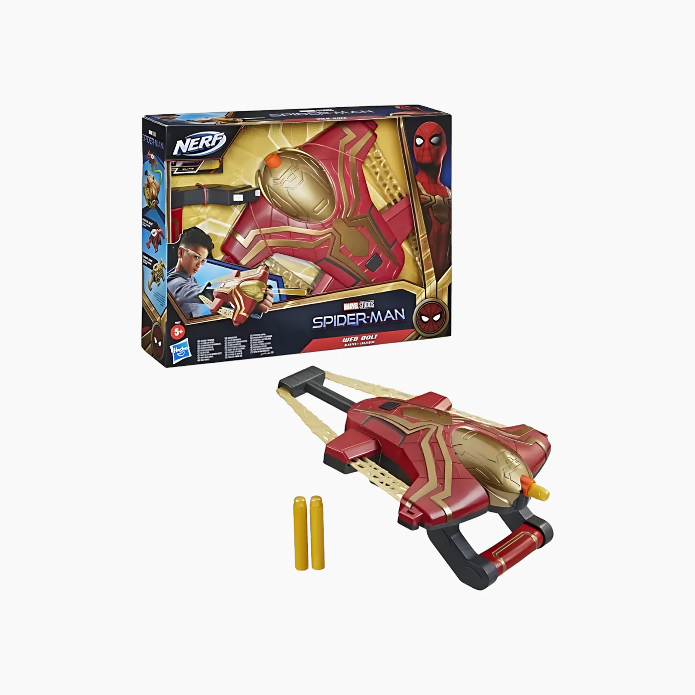 Hasbro Spider-Man Web Bolt Nerf Blaster Toy - Image 2