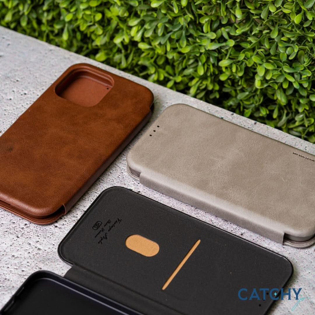 Catchy Jo iPhone Leather Flip Case - Image 9
