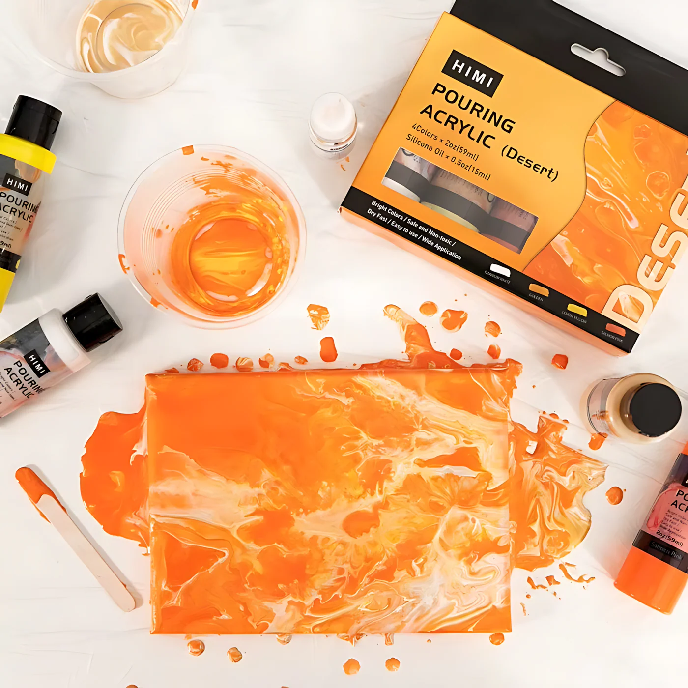 Miya Himi Pouring Acrylic Paint Set - Image 3