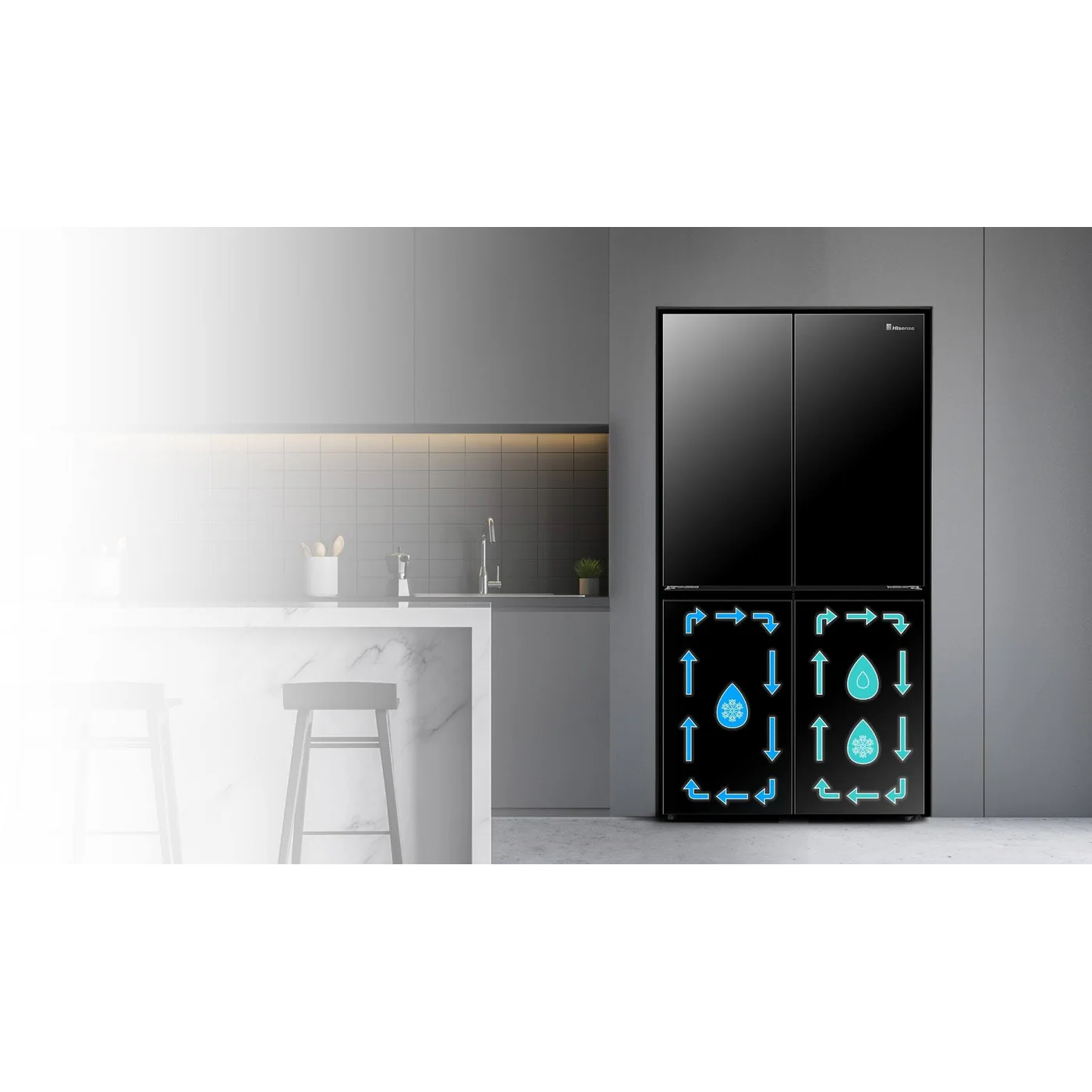 Hisense Refrigerator - 583 L - A+ - 4 Doors - Image 7