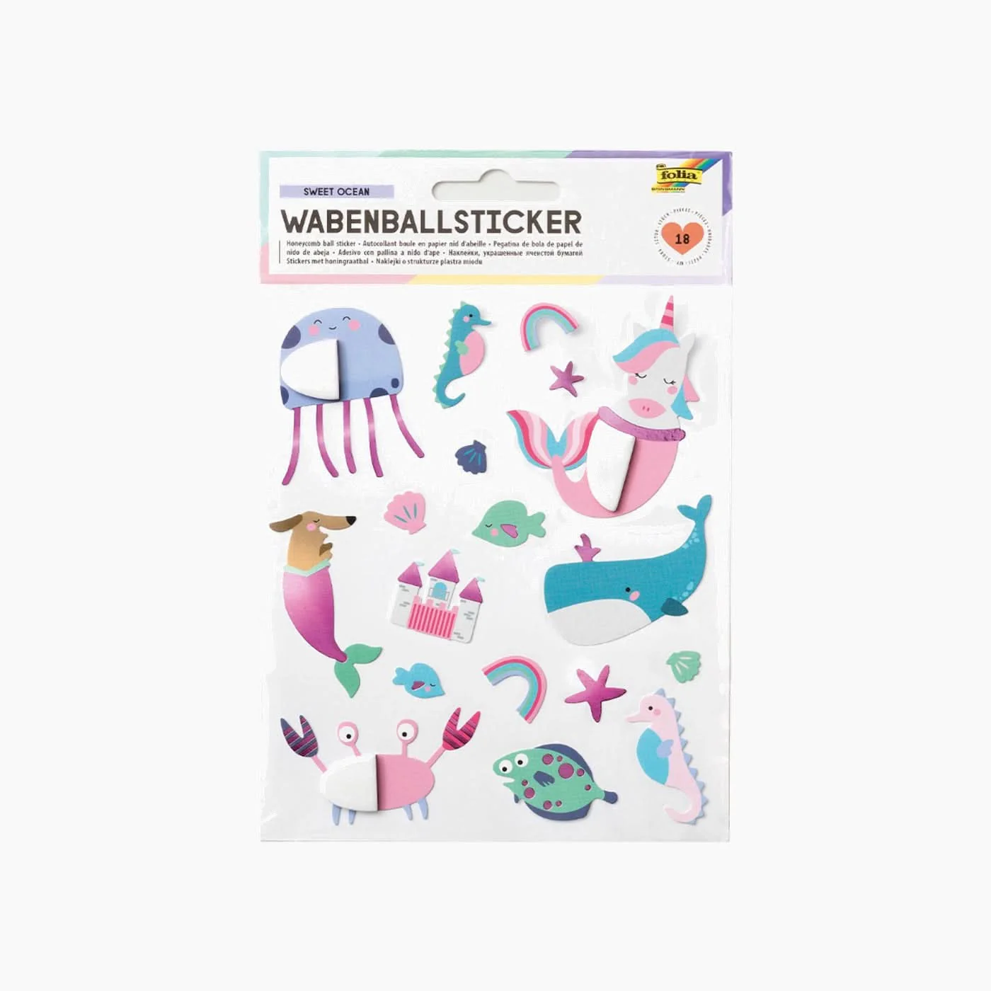 Folia Honeycomb Ball Sticker