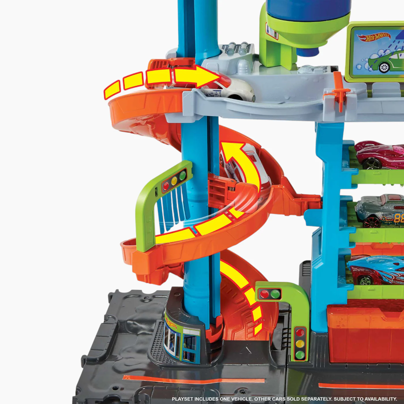 Hot Wheels HW City Mega Tower Car Wash - Image 3