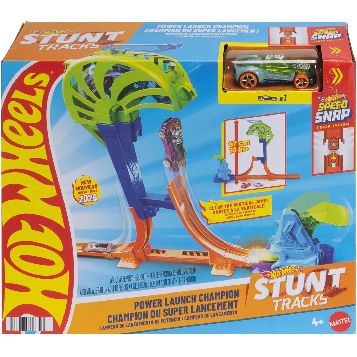 Hot Wheels Stunt Tracks Champion Vertical Slam Launch OS - Image 3