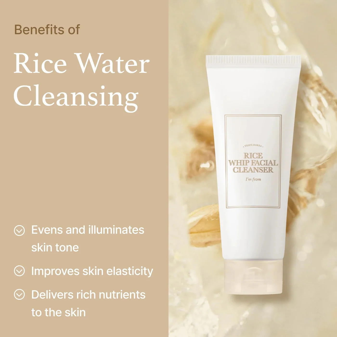 I’m From Rice Whip Facial Cleanser - Image 3