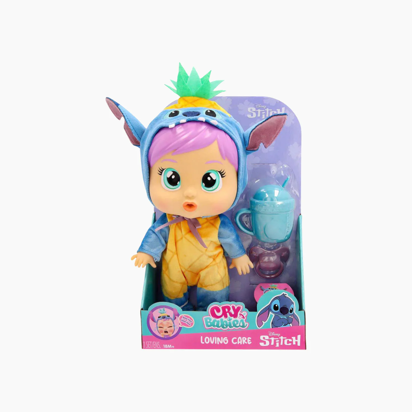 Imc Toys Cry Babies Loving Care Disney Stitch Doll - Image 4