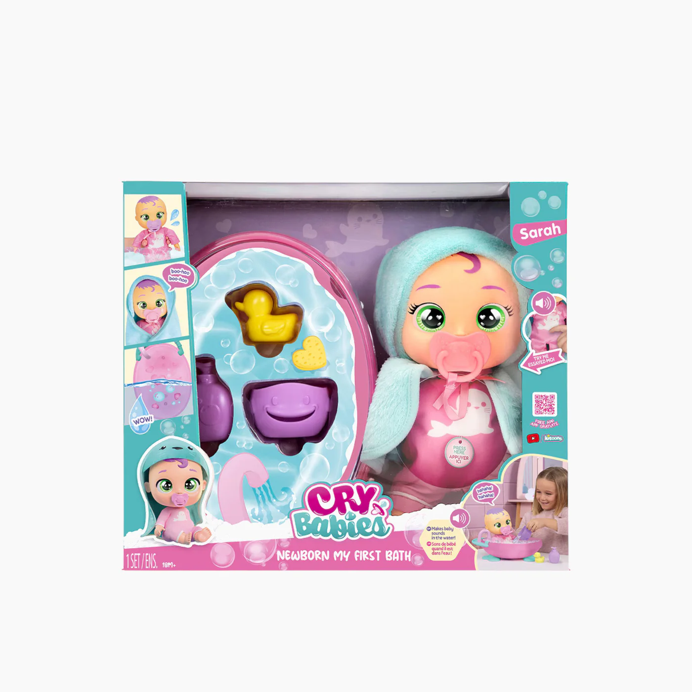 Imc Toys Cry Babies Newborn Sarah Doll - Image 2