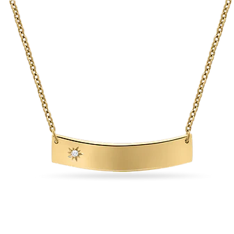 Baby Chic Fine Jewelry Inscription Necklace