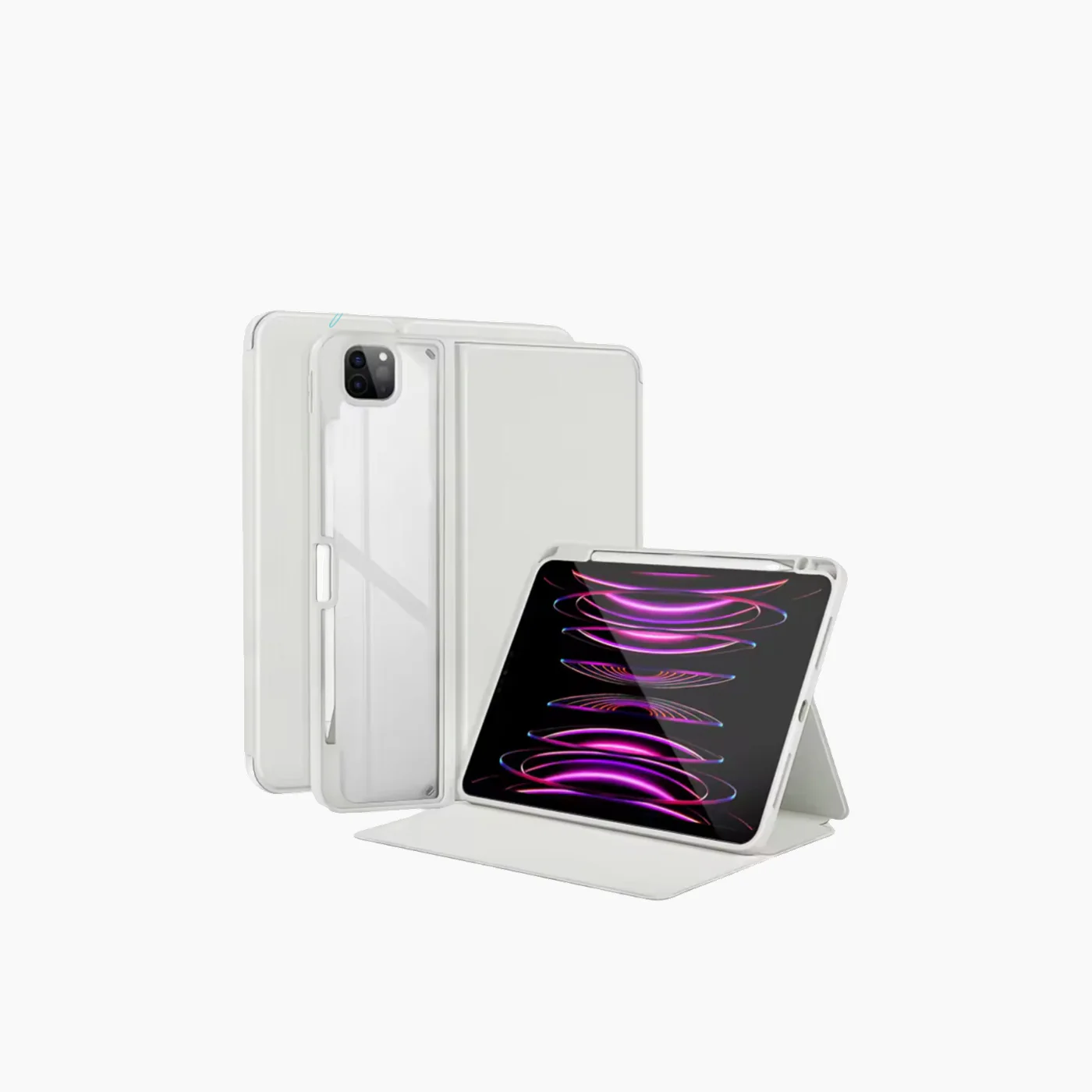 iPad Factory Magnetic PU Leather With Stand& Pencil Holder Case - Image 6