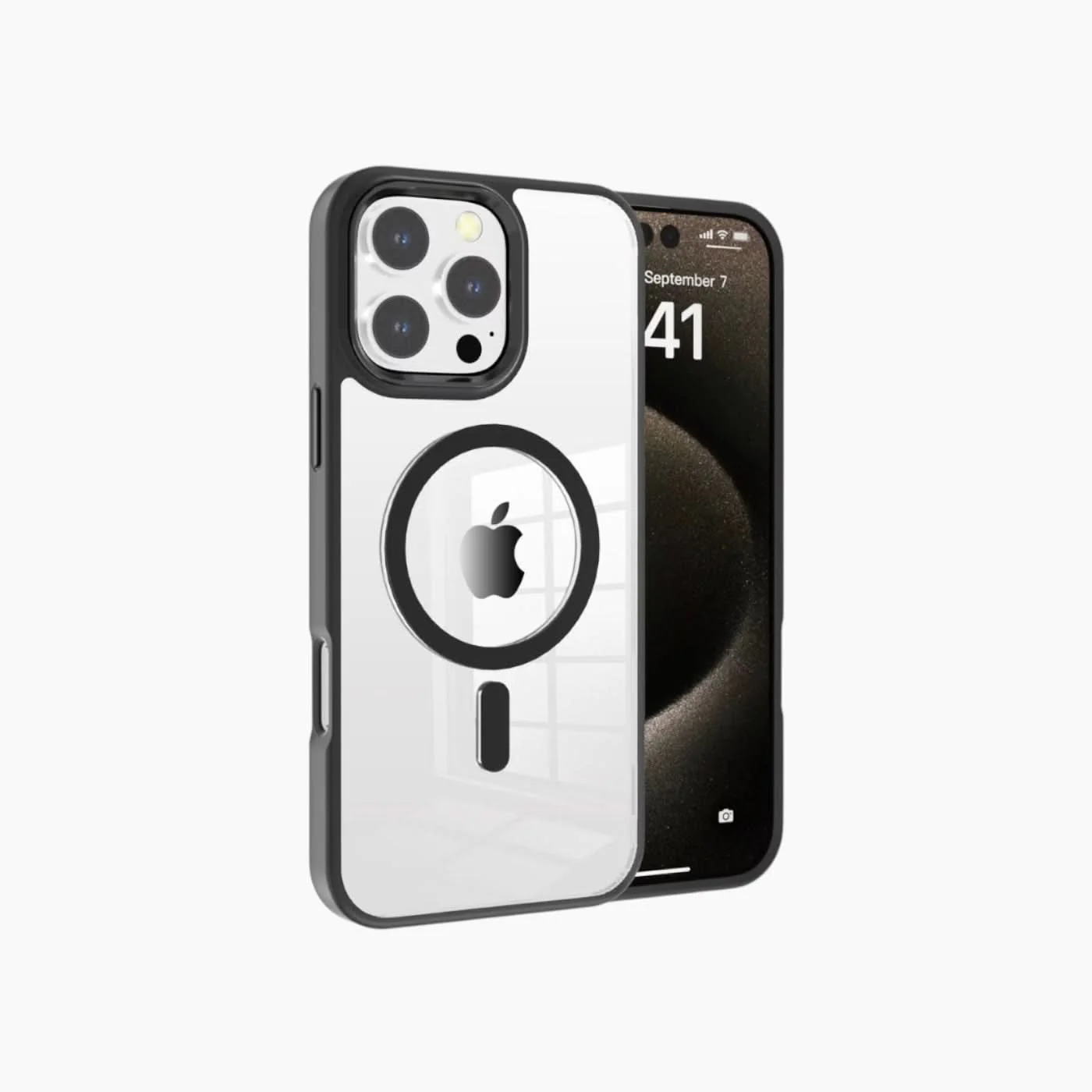 Catchy Jo iPhone Metal Transparent Magnetic Suction Case