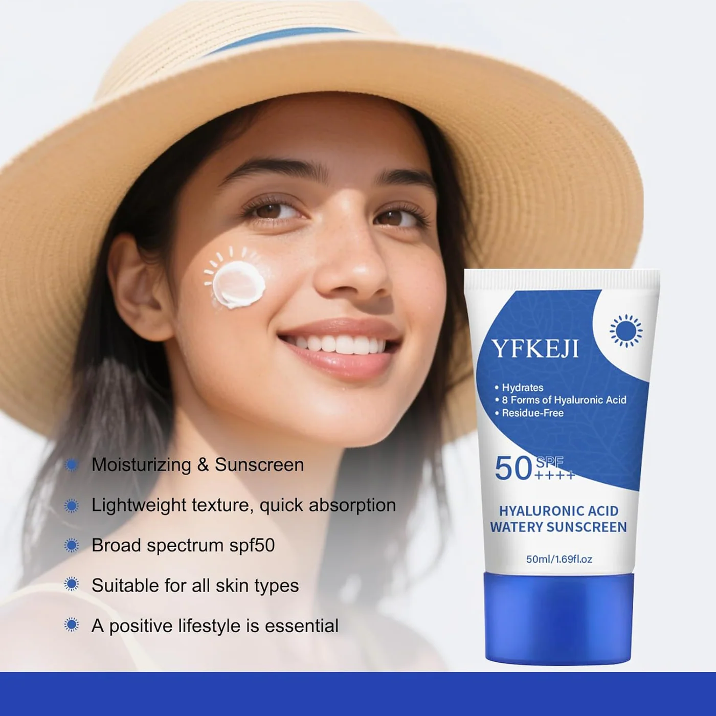 Isntree Hyaluronic Acid Watery Sun Gel Sunscreen - Image 2