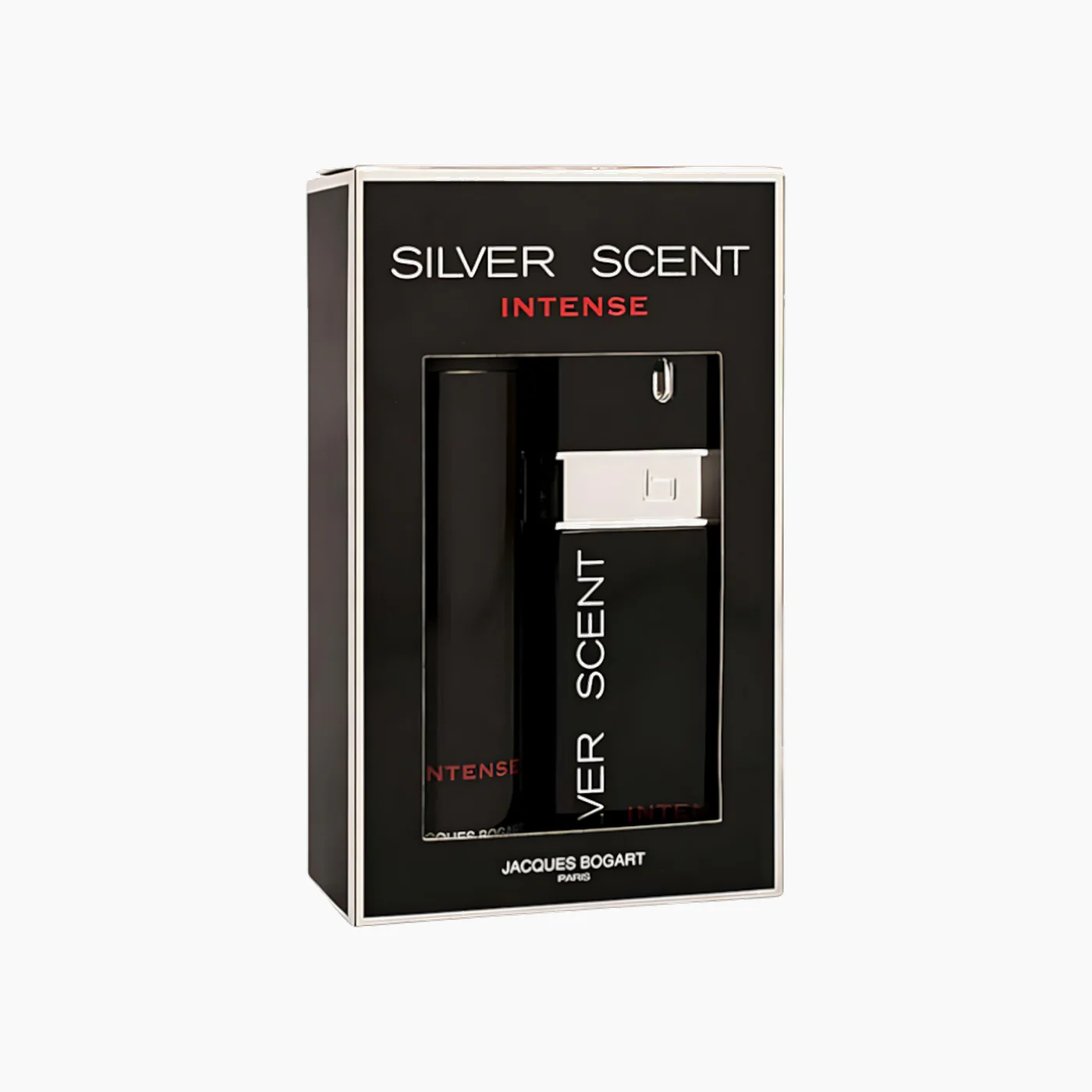 Jacques Bogart Silver Scent Intense EDT 100Ml + Body Spray 200Ml Gift Set For Men - Image 2