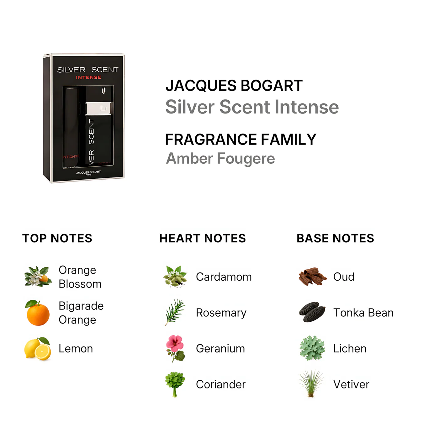 Jacques Bogart Silver Scent Intense EDT 100Ml + Body Spray 200Ml Gift Set For Men - Image 3