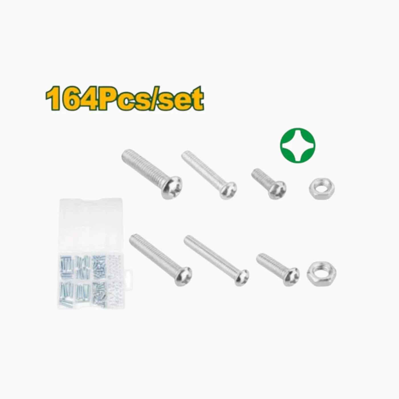 Jadever 164-Piece Fine Thread Screw Set - Image 2