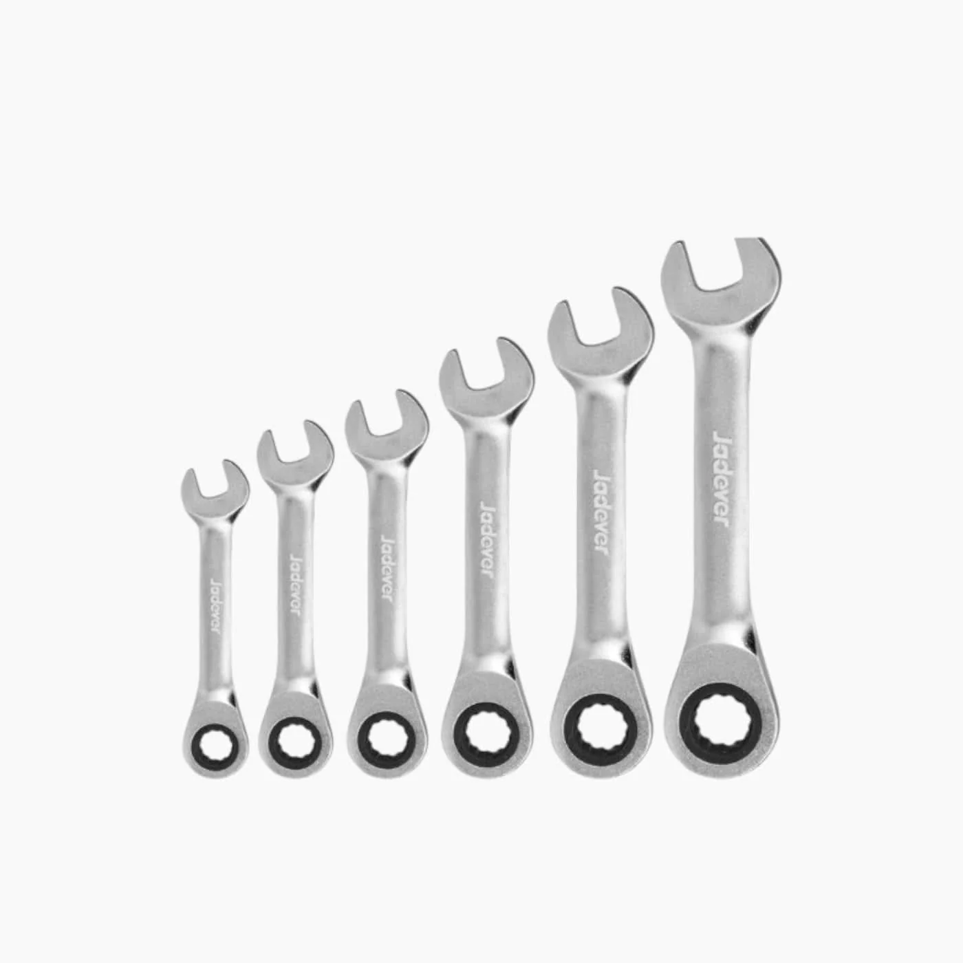 Jadever 6 Piece Short Ratcheting Split Ring Wrench Set