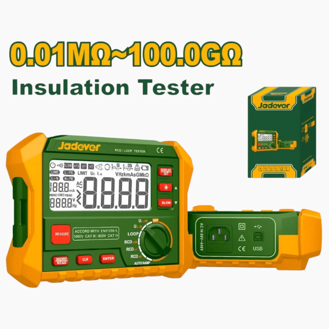 Jadever Electrical Insulation Tester - Image 2