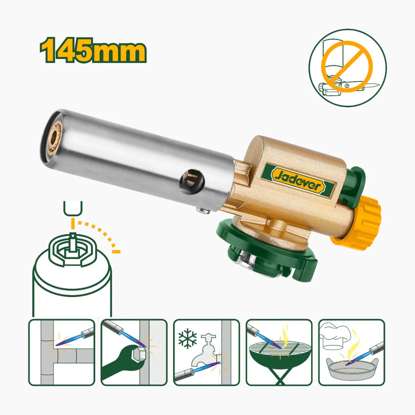 Jadever Copper Gas Torch - Image 2