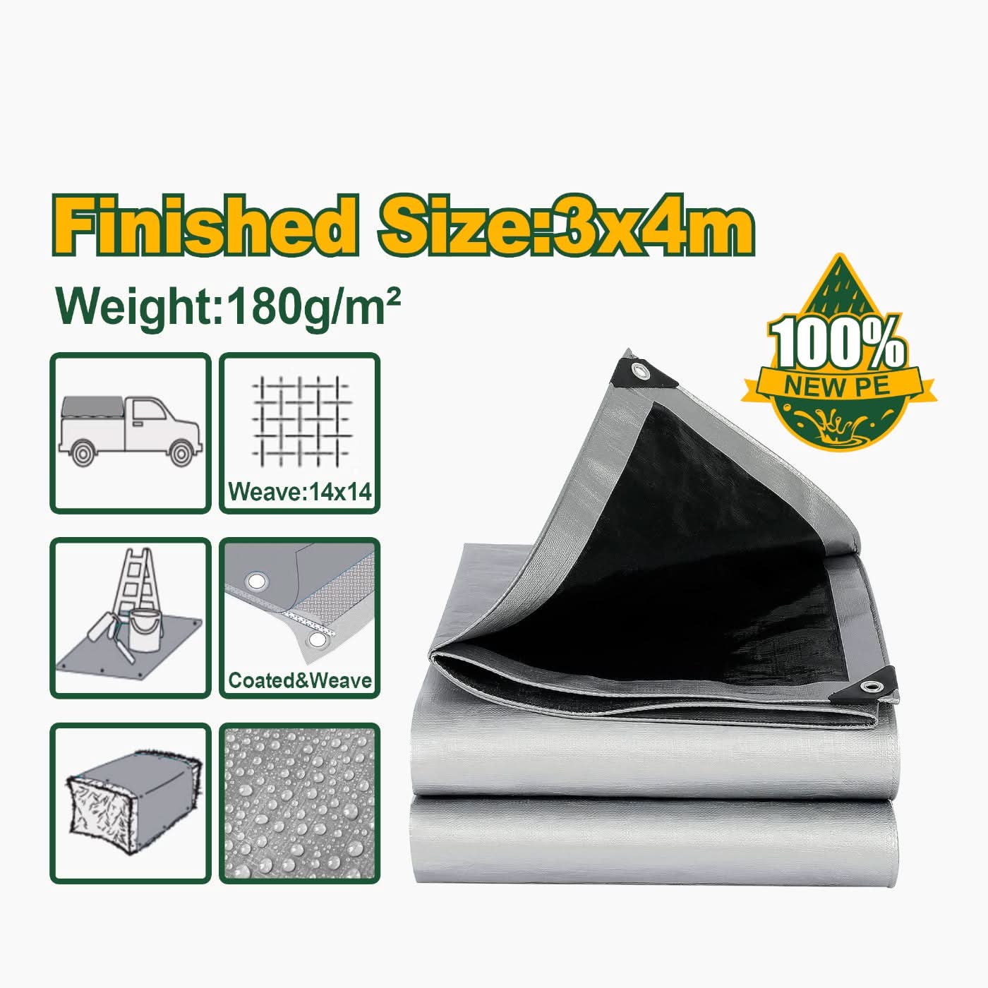 Jadever Heavy Duty Tarp - Image 2