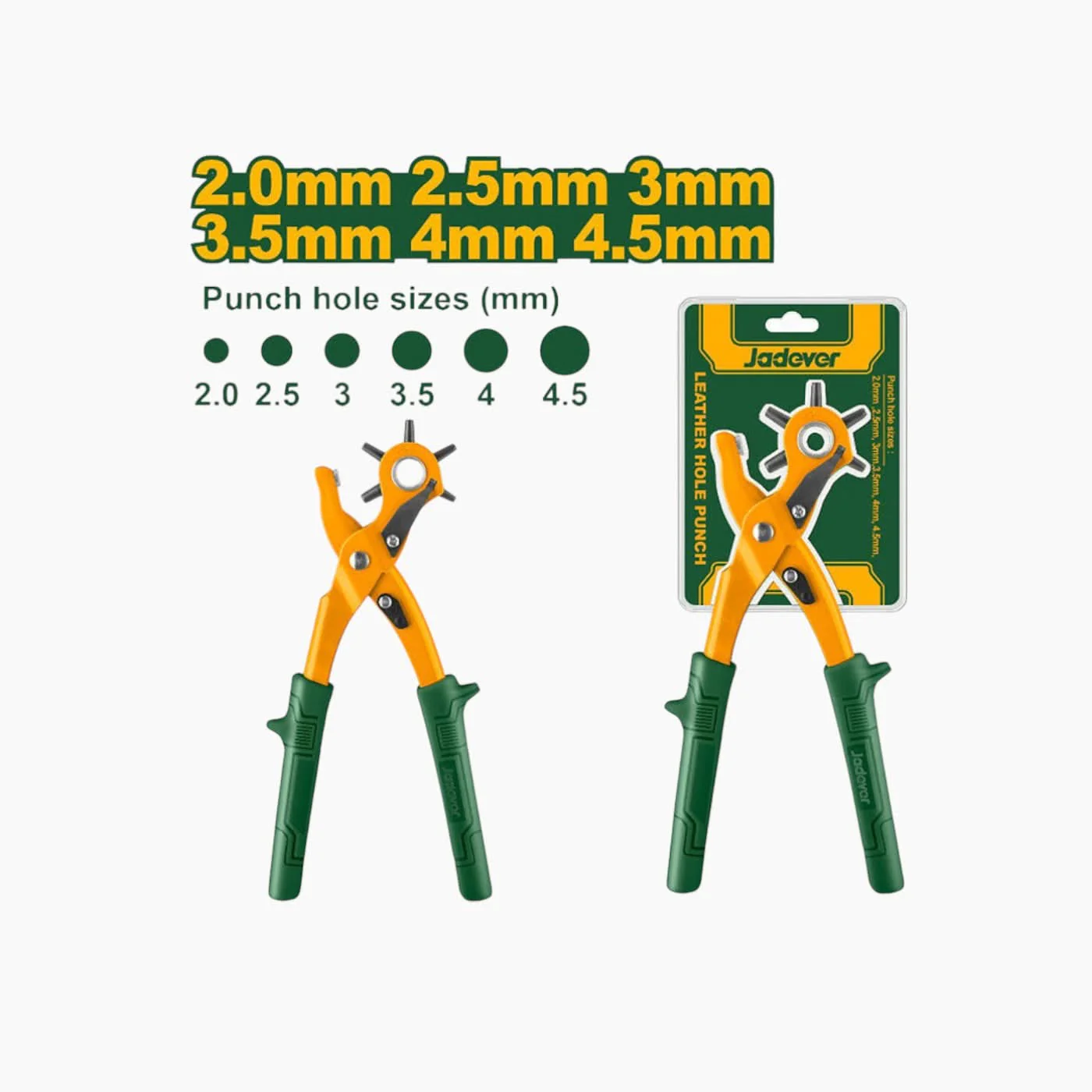 Jadever Multi Size Leather Hole Punch - Image 2