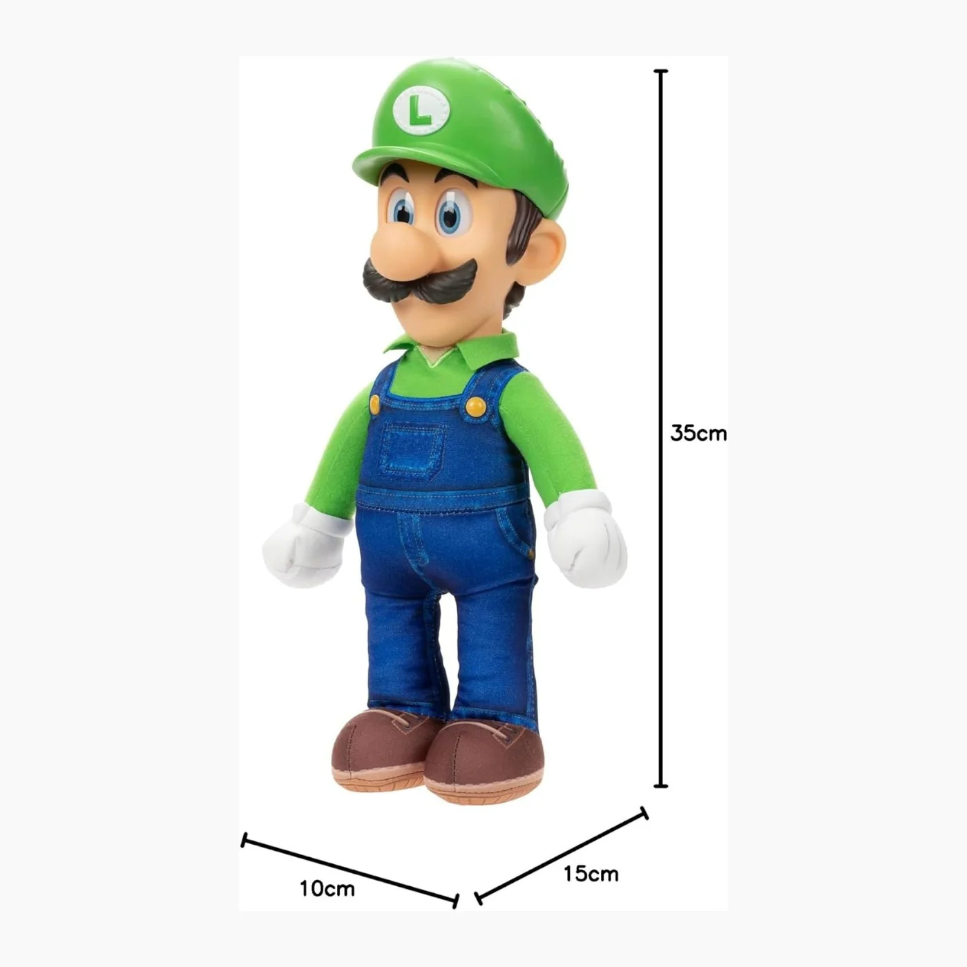 Jakks Pacific Nintendo Super Mario Movie Luigi Plush - Image 3