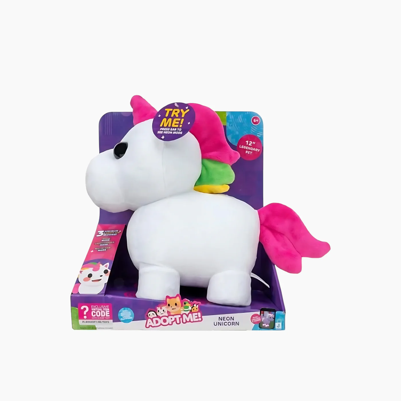 Jazwares Adopt Me Mega-Neon Unicorn Plush - Image 4