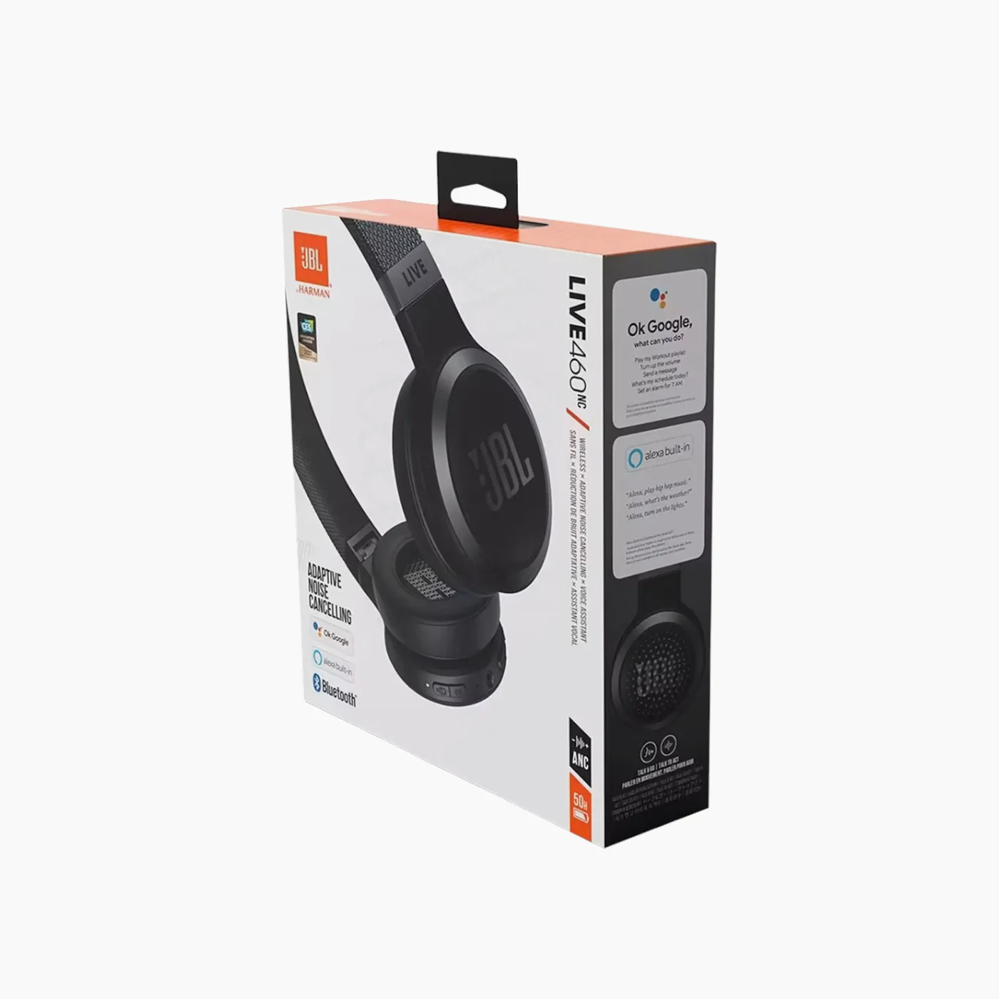 JBL Live 460NC Wireless On-Ear Noise Cancelling Headphones - Image 9