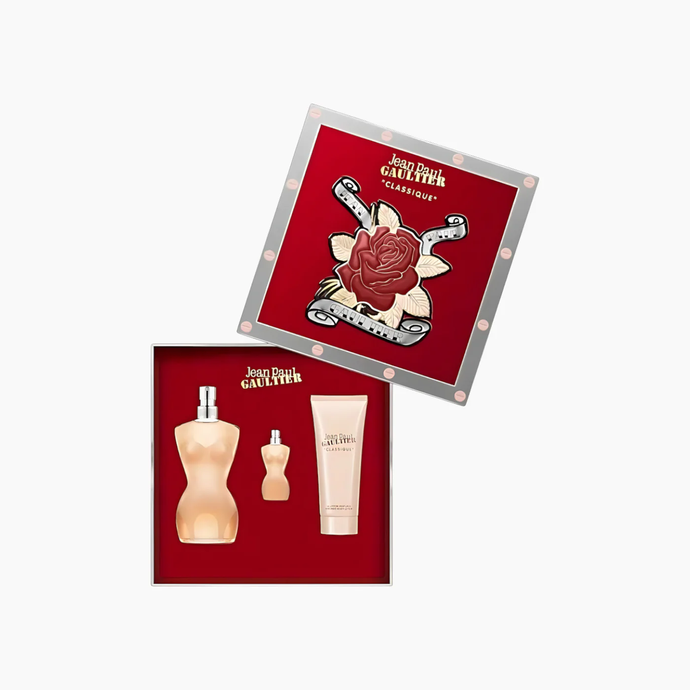 Jean Paul Gaultier Classique EDT 100Ml + EDT 6Ml + Body Lotion 75Ml Gift Set For Women - Image 4