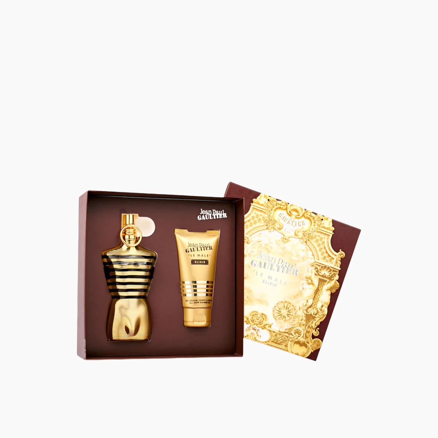 Jean Paul Gaultier Le Male Elixir Parfum 125Ml + Shower Gel 75Ml Gift Set For Men - Image 2