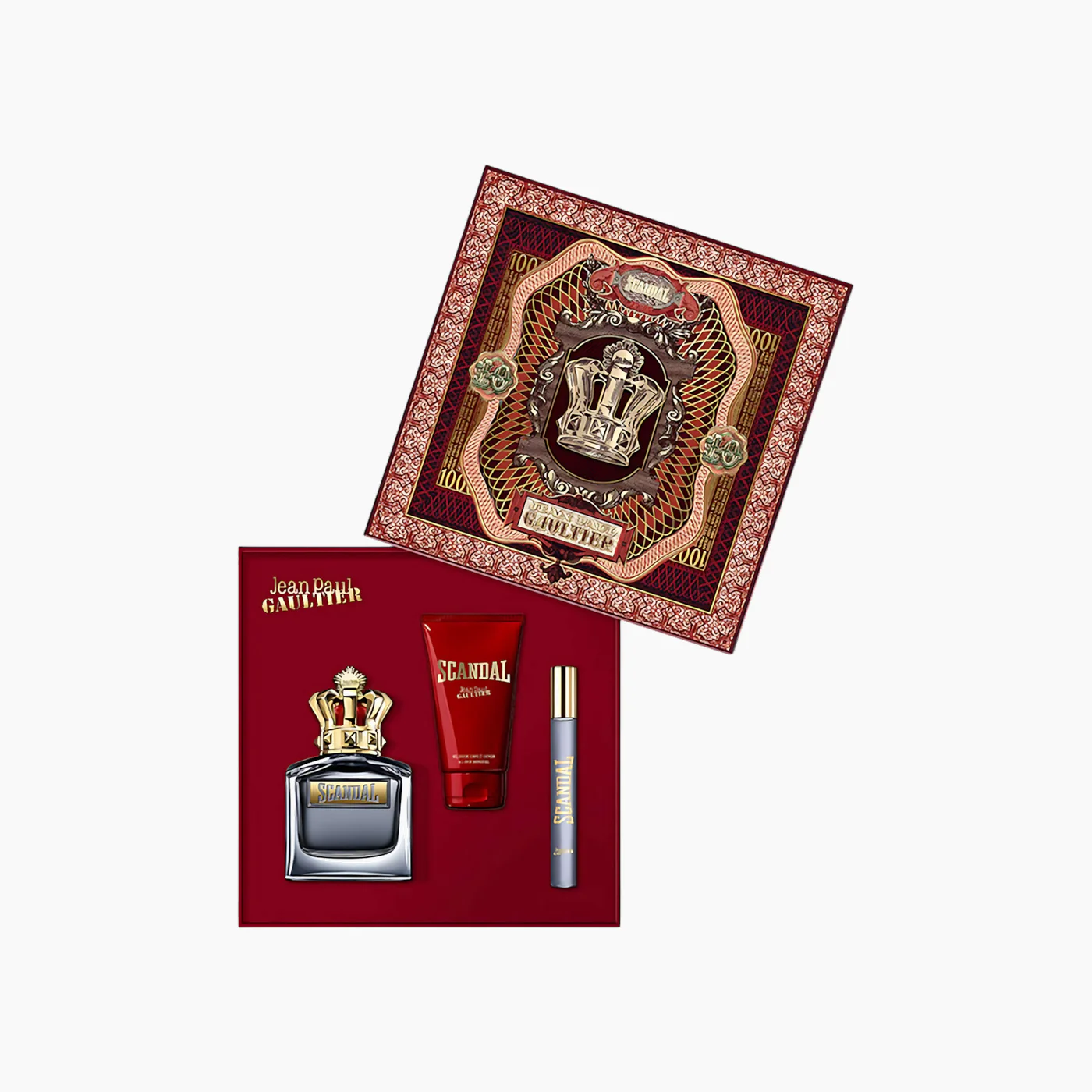 Jean Paul Gaultier Scandal EDT 100Ml + EDT 10Ml + Shower Gel 75Ml Gift Set For Men - Image 3