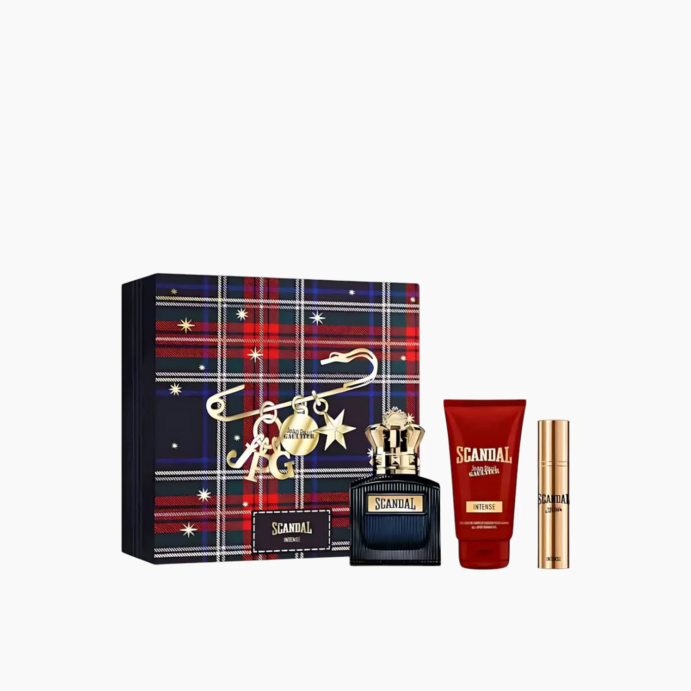 Jean Paul Gaultier Scandal Intense EDP 100Ml + EDP 10Ml + Shower Gel 75Ml Gift Set For Men