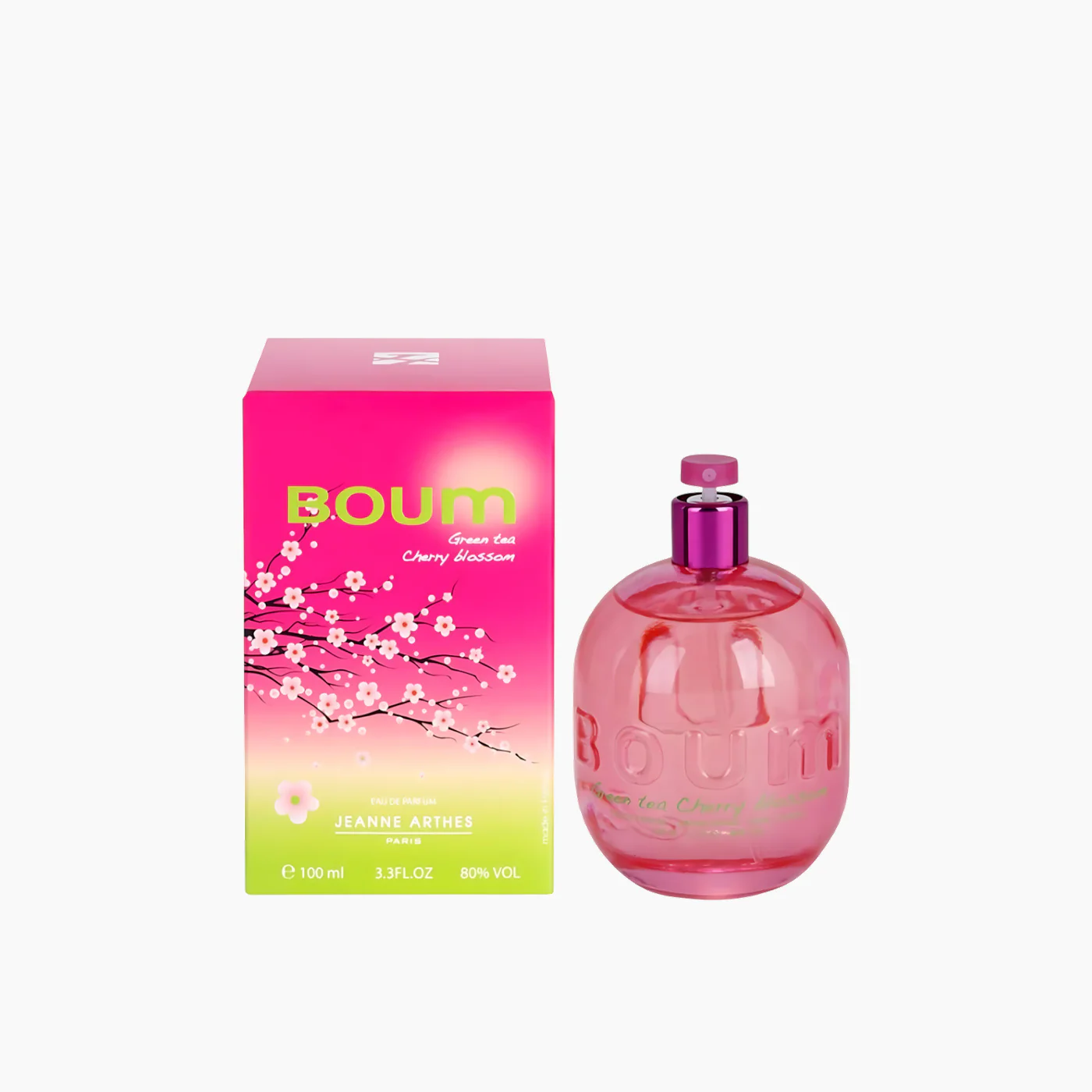 Jeanne Arthes Boum Green Tea Cherry Blossom EDP 100Ml For Women - Image 2