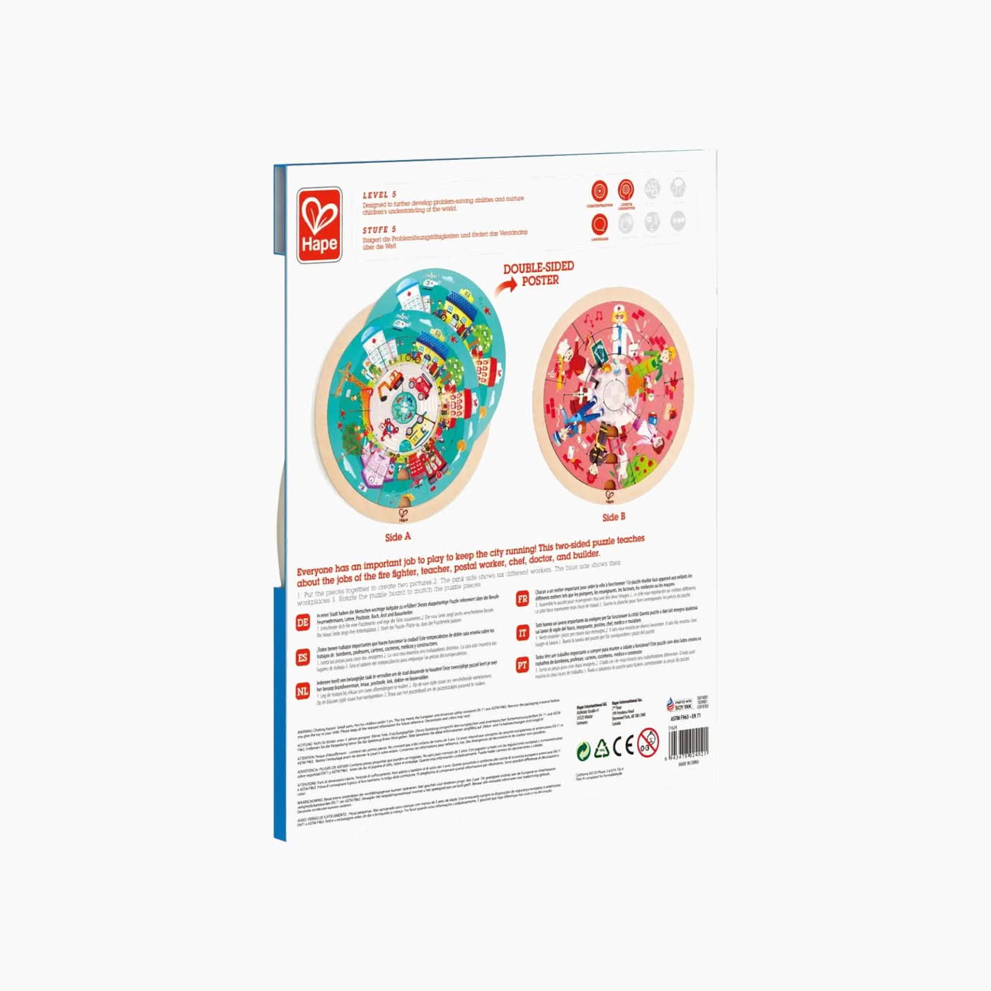 Hape Jobs Roundabout Puzzle Educational Toy - Image 3