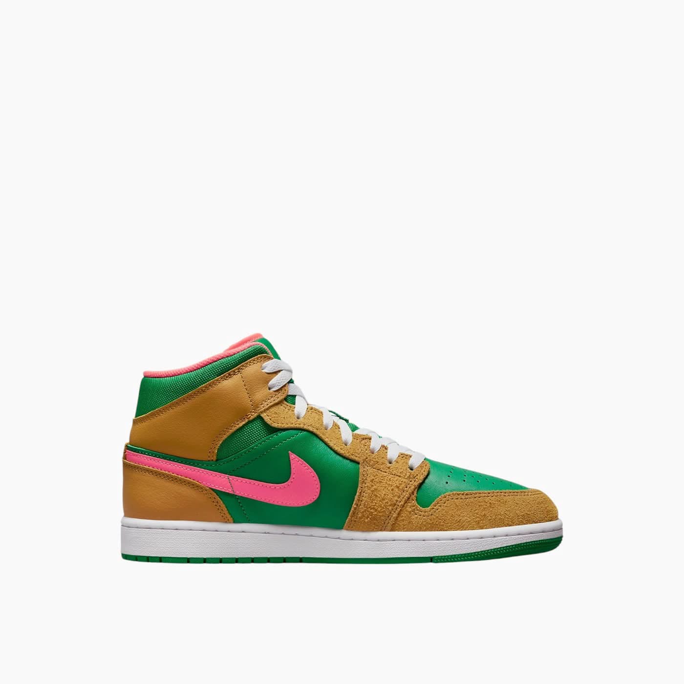 Nike Air Jordan 1 Mid 'Wheat Watermelon' Sneakers