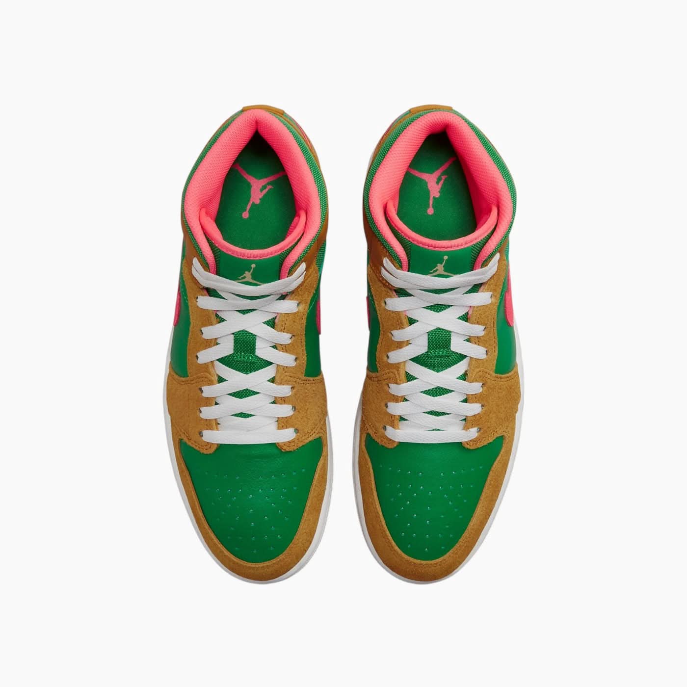 Nike Air Jordan 1 Mid 'Wheat Watermelon' Sneakers - Image 5