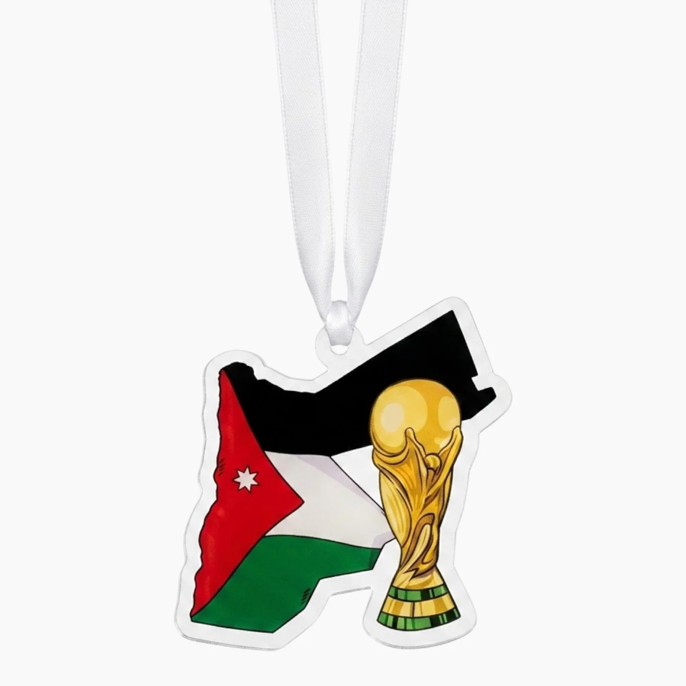 Jordan Map & Trophy Car Charm