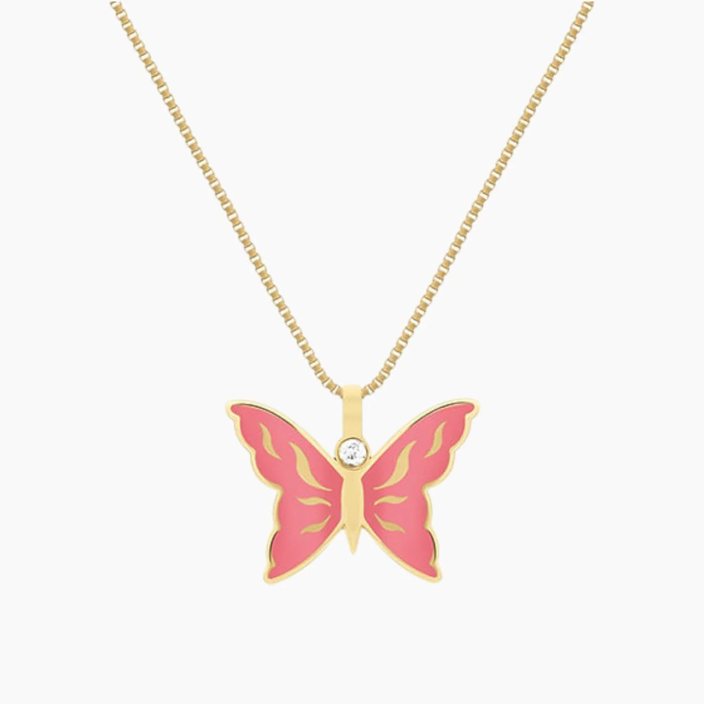 Baby Chic Fine Jewelry Joy Butterfly Diamond Necklace