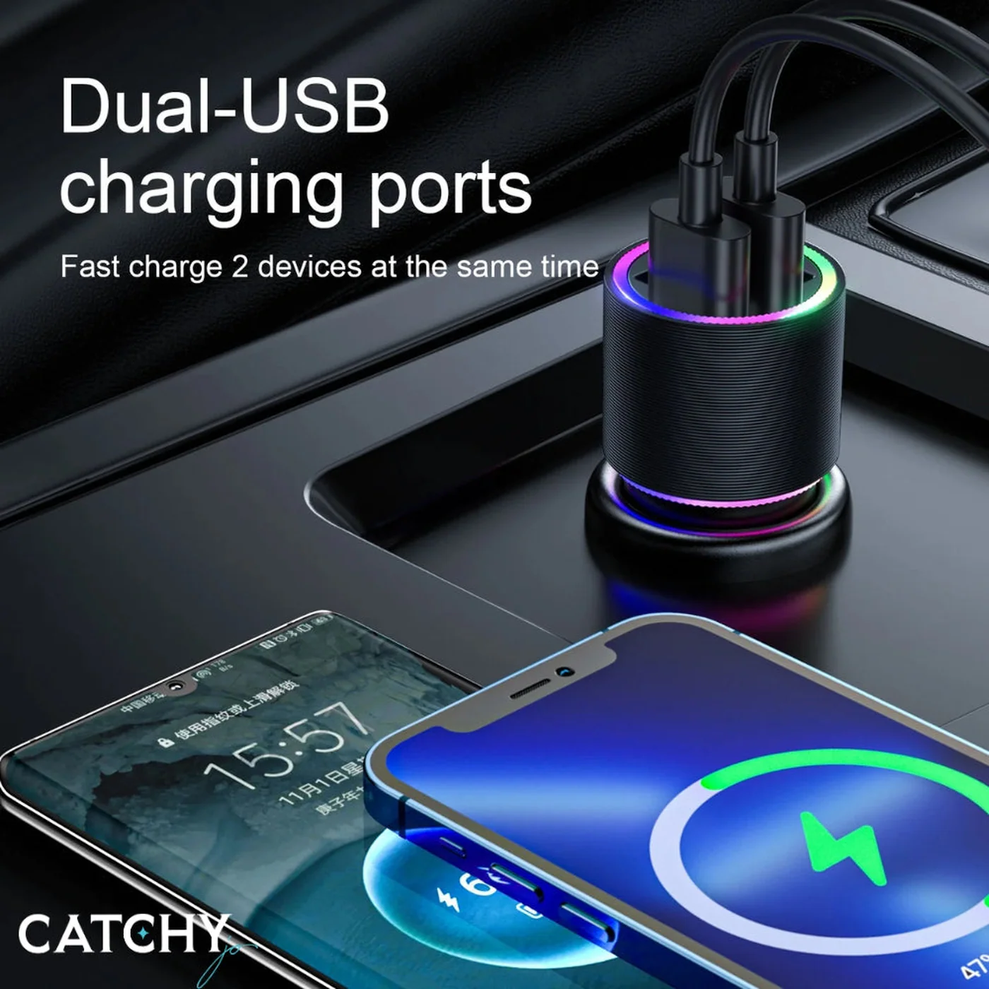 JOYROOM CL10 Car Charger With 1.2M Charging Cable - Image 4