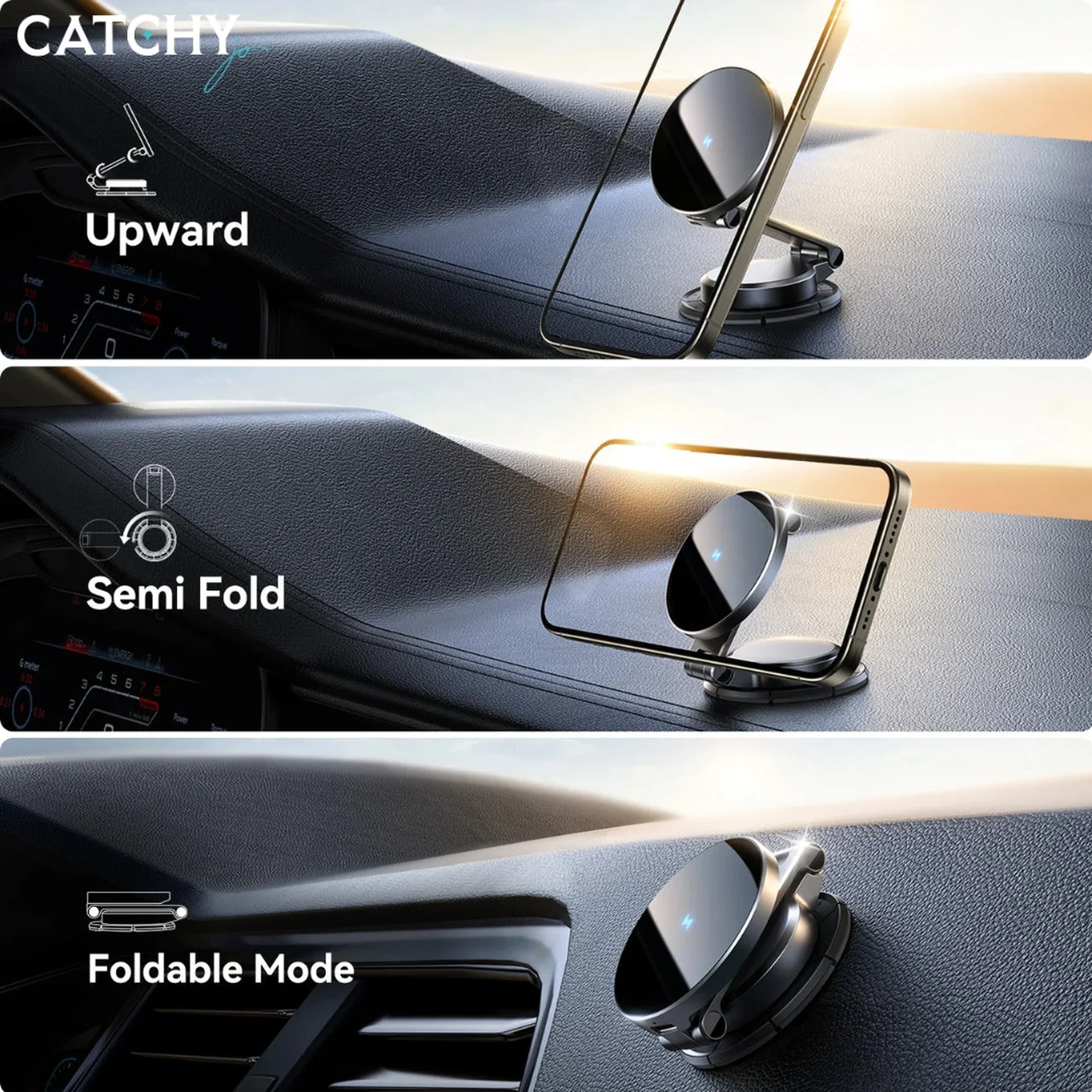 JOYROOM JR-ZS408 Magnetic Wireless Car Charger Holder - Image 3