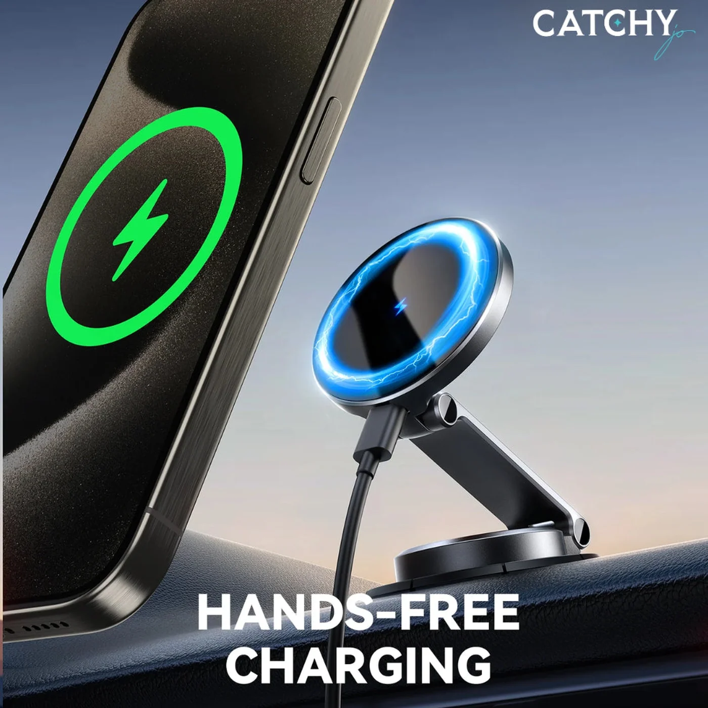 JOYROOM JR-ZS408 Magnetic Wireless Car Charger Holder - Image 4