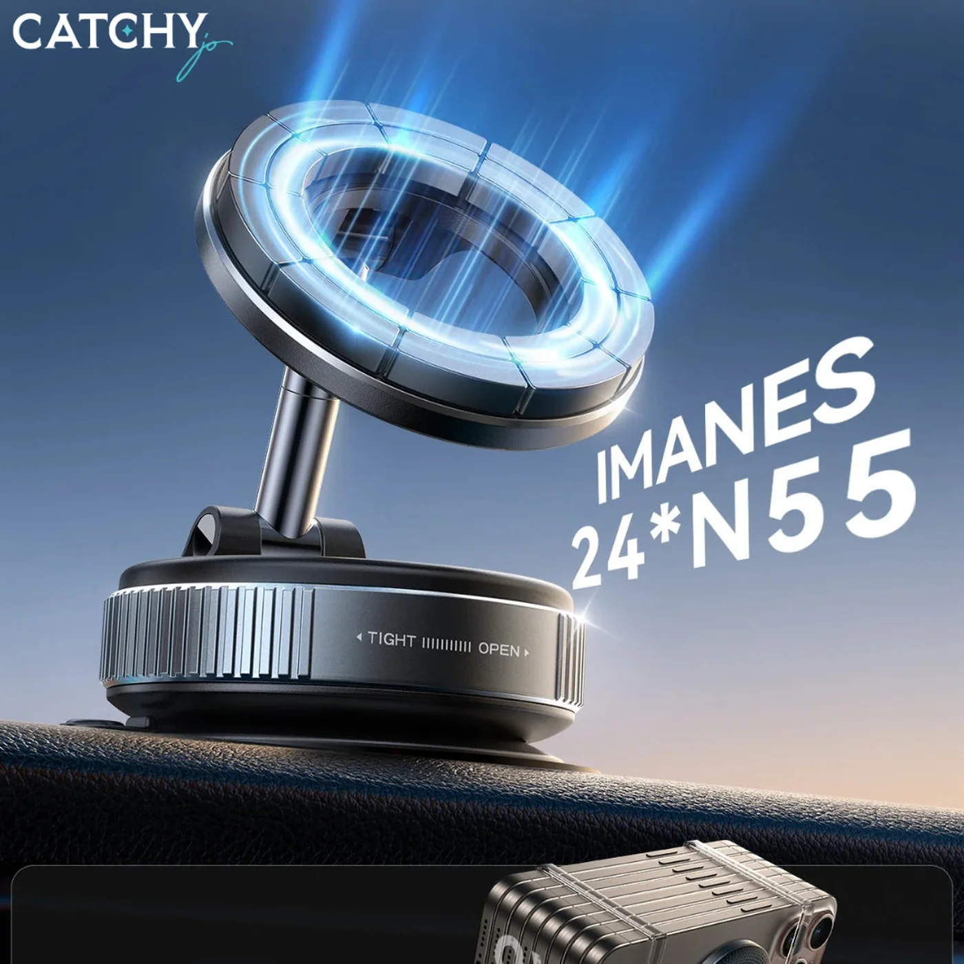 JOYROOM JR-ZS501 MagSafe Suction Cup Car Phone Holder - Image 5